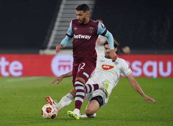 LONDON, ENGLAND - SEPTEMBER 21: SaÃƒÂ¯d Benrahma of West Ham United during UEFA Europa League Group A match between West Ham United FC and FK TSC Backa Topola at London Stadium on September 21, 2023 in London, England. (Photo by Dylan Hepworth) SPO 