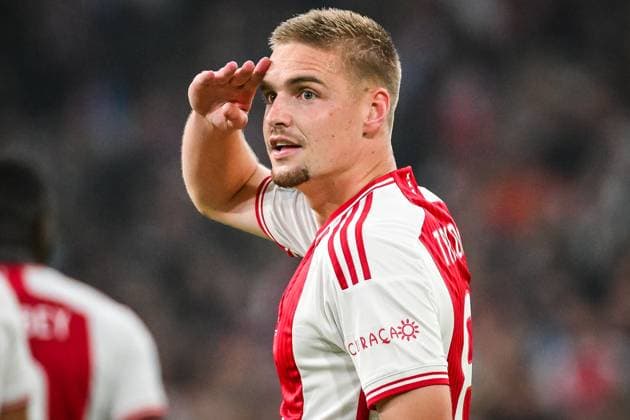 September 21, 2023, Amsterdam, France, Netherlands: Kenneth TAYLOR of Amsterdam celebrates his goal during the UEFA Europa League group B match between Ajax Amsterdam and Olympique de Marseille (OM) at Johan Cruijff ArenA Stadium on September 21, 2023 in Amsterdam, Netherlands. Amsterdam Netherlands - ZUMAm308 20230921_zsp_m308_011 Copyright: xMatthieuxMirvillex