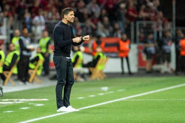 UEFA Europa League, Bayer Leverkusen BK Haecken, 21 09 2023 Xabi ALONSO Bayer 04 Leverkusen, Head Coach , UEFA Europa League, Bayer 04 Leverkusen BK Haecken, 1 Group Match, on 21 09 2023, BayArena, Leverkusen DFL regulations prohibit any use of photographs as image sequences and or quasi video Copyright: xBEAUTIFULxSPORTS Meuselx