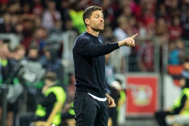 UEFA Europa League, Bayer Leverkusen BK Haecken, 21 09 2023 Xabi ALONSO Bayer 04 Leverkusen, Head Coach , UEFA Europa League, Bayer 04 Leverkusen BK Haecken, 1 Group Match, on 21 09 2023, BayArena, Leverkusen DFL regulations prohibit any use of photographs as image sequences and or quasi video Copyright: xBEAUTIFULxSPORTS Meuselx