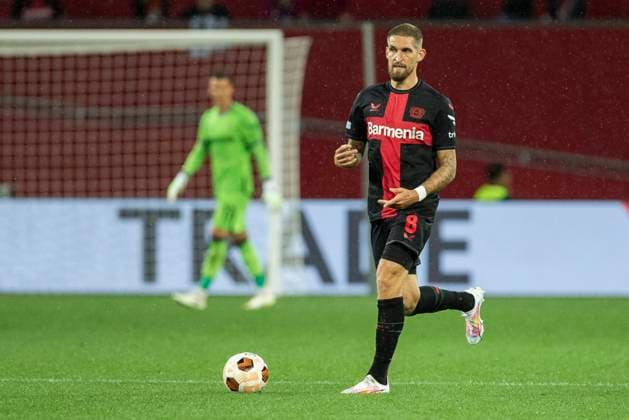 UEFA Europa League, Bayer Leverkusen BK Haecken, 21 09 2023 Robert ANDRICH Bayer 04 Leverkusen, 8 , UEFA Europa League, Bayer 04 Leverkusen BK Haecken, 1 group match, on 21 09 2023, BayArena, Leverkusen DFL regulations prohibit any use of photographs as image sequences and or quasi video Copyright: xBEAUTIFULxSPORTS Meuselx