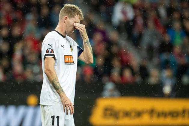 UEFA Europa League, Bayer Leverkusen BK Haecken, 21 09 2023 Samuel Gustafson BK Haecken, 11 , UEFA Europa League, Bayer 04 Leverkusen BK Haecken, 1 group match, on 21 09 2023, BayArena, Leverkusen DFL regulations prohibit any use of photographs as image sequences and or quasi video Copyright: xBEAUTIFULxSPORTS Meuselx