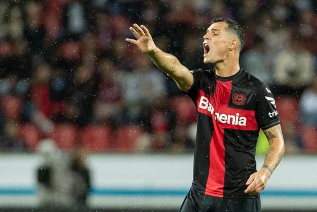 UEFA Europa League, Bayer Leverkusen BK Haecken, 21 09 2023 Granit XHAKA Bayer 04 Leverkusen, 34 , UEFA Europa League, Bayer 04 Leverkusen BK Haecken, 1 group match, on 21 09 2023, BayArena, Leverkusen DFL regulations prohibit any use of photographs as image sequences and or quasi video Copyright: xBEAUTIFULxSPORTS Meuselx