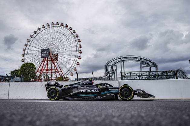 44 HAMILTON Lewis (gbr), Mercedes AMG F1 Team W14, action during the 2023 Formula 1 Lenovo Japanese Grand Prix, 16th round of the 2023 Formula One World Championship, WM, Weltmeisterschaft from September 22 to 24, 2023 on the Suzuka International Racing Course, in Suzuka - F1 - JAPANESE GRAND PRIX 2023 DPPI Panoramic  00123036__R5_0022