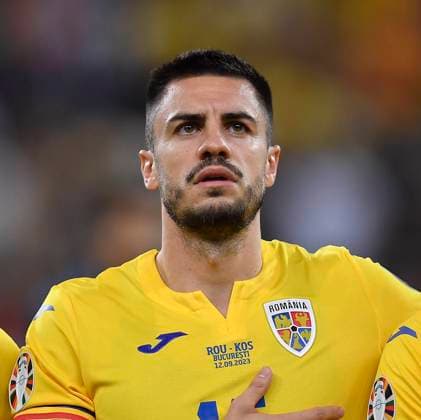 Romania v Kosovo: Group I - UEFA EURO, EM, Europameisterschaft,Fussball 2024 European Qualifiers Andrei Burca of Romania in action during the UEFA EURO 2024 European qualifier match between Romania and Kosovo at National Arena in Bucharest, Romania, on September 12, 2023 Bucharest Romania  Copyright: xAlexxNicodimx originalFilename:nicodim-romaniav230912_npYpV.jpg