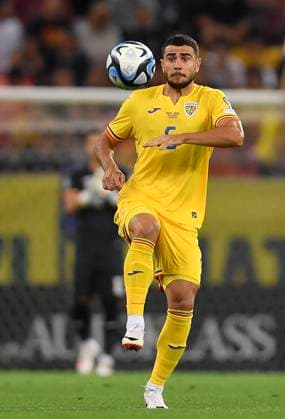 Romania v Kosovo: Group I - UEFA EURO, EM, Europameisterschaft,Fussball 2024 European Qualifiers Vladimir Screciu of Romania in action during the UEFA EURO 2024 European qualifier match between Romania and Kosovo at National Arena in Bucharest, Romania, on September 12, 2023 Bucharest Romania  Copyright: xAlexxNicodimx originalFilename:nicodim-romaniav230912_npeIZ.jpg