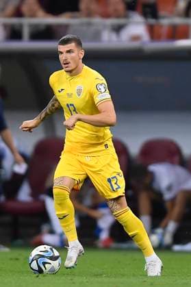 Romania v Kosovo: Group I - UEFA EURO, EM, Europameisterschaft,Fussball 2024 European Qualifiers Valentin Mihaila of Romania in action during the UEFA EURO 2024 European qualifier match between Romania and Kosovo at National Arena in Bucharest, Romania, on September 12, 2023 Bucharest Romania  Copyright: xAlexxNicodimx originalFilename:nicodim-romaniav230913_npi0X.jpg