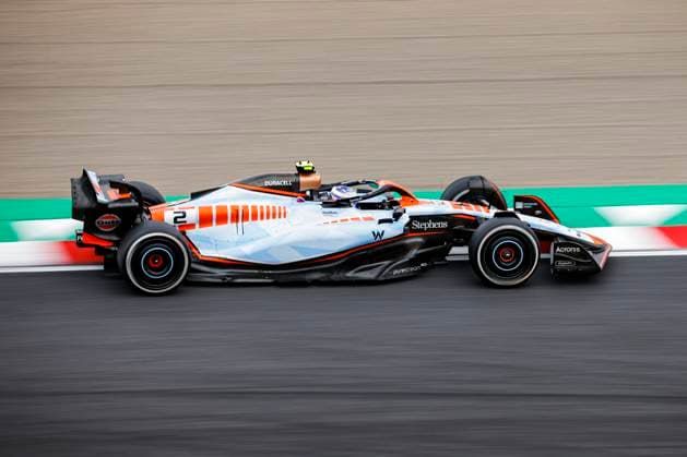 02 SARGEANT Logan (usa), Williams Racing FW45, action during the 2023 Formula 1 Lenovo Japanese Grand Prix, 16th round of the 2023 Formula One World Championship, WM, Weltmeisterschaft from September 22 to 24, 2023 on the Suzuka International Racing Course, in Suzuka - F1 - JAPANESE GRAND PRIX 2023 DPPI Panoramic  00123036__R5_0205