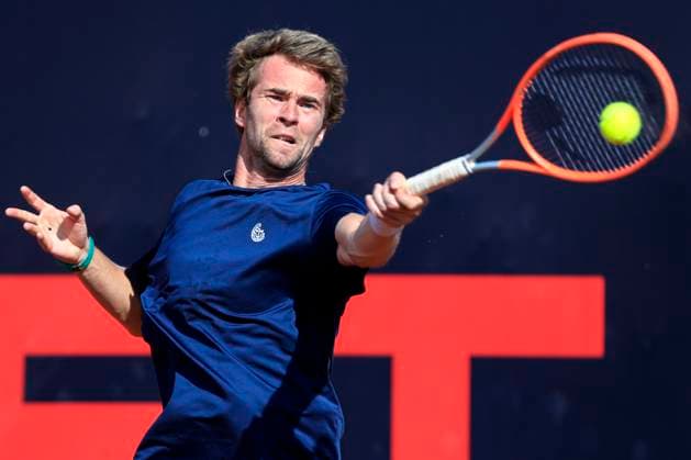 TENNIS - ATP, Tennis Herren Layjet Open BAD WALTERSDORF,AUSTRIA,22.SEP.23 - TENNIS - ATP Challenger Tour, Layjet Open. Image shows Vladyslav Manafov (UKR).  GEPAxpictures xMarioxBuehner-Weinrauch