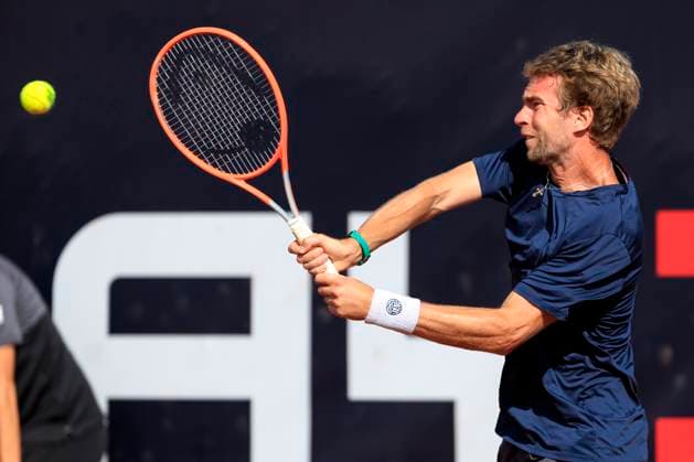 TENNIS - ATP, Tennis Herren Layjet Open BAD WALTERSDORF,AUSTRIA,22.SEP.23 - TENNIS - ATP Challenger Tour, Layjet Open. Image shows Vladyslav Manafov (UKR).  GEPAxpictures xMarioxBuehner-Weinrauch