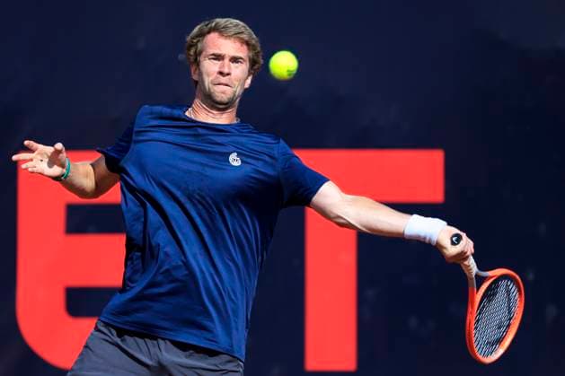TENNIS - ATP, Tennis Herren Layjet Open BAD WALTERSDORF,AUSTRIA,22.SEP.23 - TENNIS - ATP Challenger Tour, Layjet Open. Image shows Vladyslav Manafov (UKR).  GEPAxpictures xMarioxBuehner-Weinrauch
