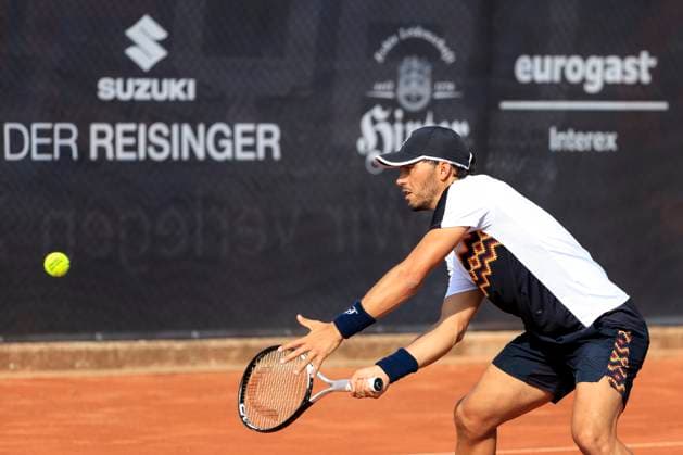 TENNIS - ATP, Tennis Herren Layjet Open BAD WALTERSDORF,AUSTRIA,22.SEP.23 - TENNIS - ATP Challenger Tour, Layjet Open. Image shows Marco Bortolotti (ITA).  GEPAxpictures xMarioxBuehner-Weinrauch