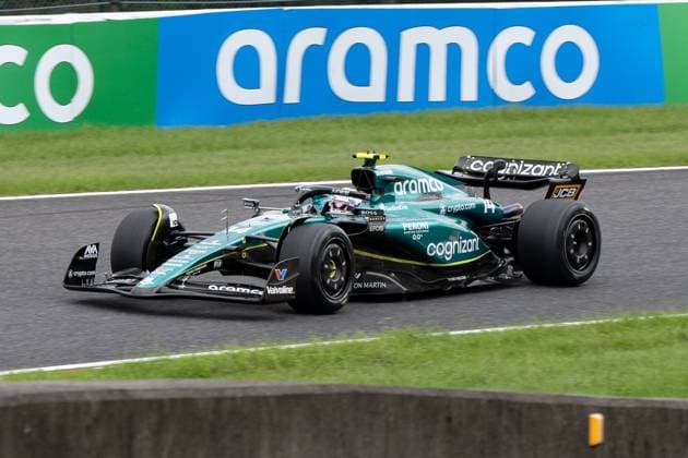 September 22, 2023, Suzuka, Mie Prefecture, Japan: FERNANDO ALONSO (SPA) of Aston Martin 14 races during FP1 on Practice Day at the Formula 1 Japanese Grand Prix. Suzuka Japan - ZUMAb177 20230922_aap_b177_096 Copyright: xTaidghxBarronx