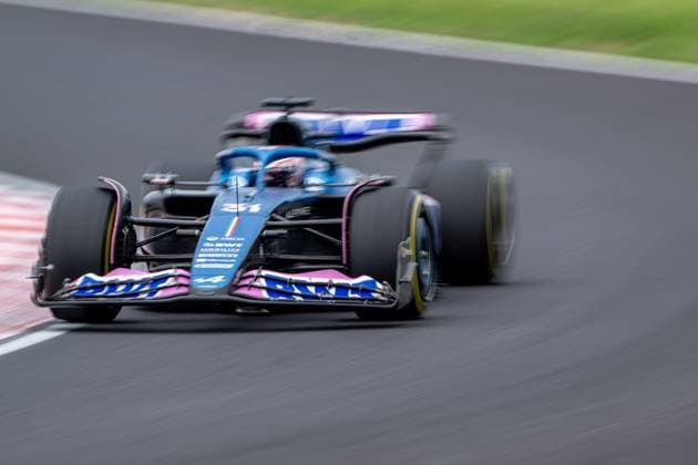 SUZUKA, JAPAN: Pierre Gasly, racing for the Alpine team during the 2023 Formula 1 Japanese Grand Prix at the Suzuka International Racing Course in Suzuka, Japan