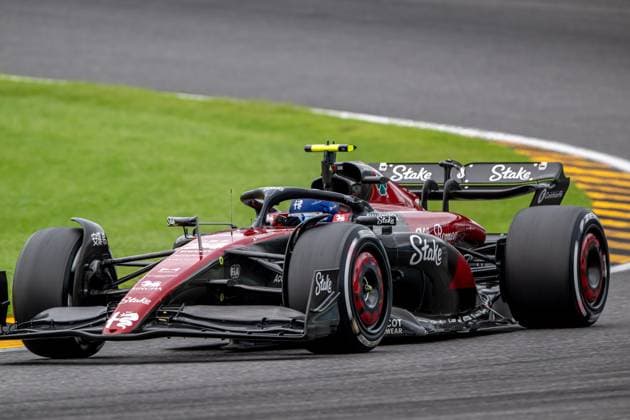 SUZUKA, JAPAN: Zhou Guanyu, racing for the Alfa Romeo Racing team during the 2023 Formula 1 Japanese Grand Prix at the Suzuka International Racing Course in Suzuka, Japan
