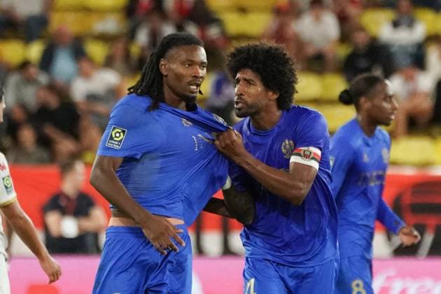 Khephren Thuram (OGC Nice) - Dante (OGC Nice) FOOTBALL : AS Monaco vs OGC Nice - Ligue 1 Uber Eats - Monaco - 22 09 2023 NorbertScanella Panoramic 
