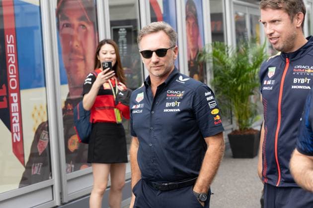 September 23, 2023, Suzuka, Mie Prefecture, Japan: Red Bull Racing s team principle CHRISTIAN HORNER arrives to the paddock for Qualifying for the 2023 Formula 1 Japanese Grand Prix Suzuka Japan - ZUMAb177 20230923_aap_b177_024 Copyright: xTaidghxBarronx