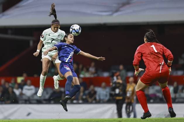 RECORD DATE NOT STATED CONCACAF Womens Gold Cup 2023 Mexico vs Puerto Rico Maria Sanchez of Mexico during the game Mexico (Mexican national team, Nationalteam vs Puerto Rico, corresponding to League A of the Group Stage Qualifiers for the CONCACAF Womens Gold Cup, at Azteca Stadium, on September 22, 2023. <br><br> Maria Sanchez de Mexico durante el partido Mexico (Seleccion Nacional Mexicana) vs Puerto Rico, correspondiente a la Liga A de la Fase grupos Clasificatorio a la Copa Oro Femenina de la CONCACAF, el el Estadio Azteca, el 22 de Septiembre de 2023. CIUDAD DE MEXICO CDMX MEXICO  Copyright: xJuanxLuisxDiazx 20230922211637_CWGC_23_MEX_PUR_SANCHEZ26