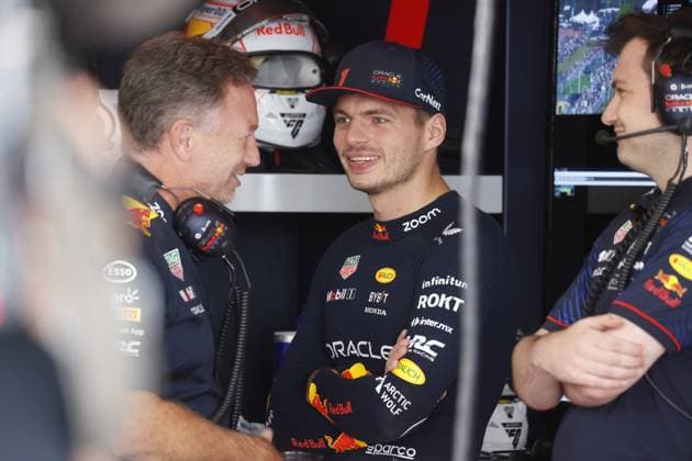 Christian Horner GBR, Oracle Red Bull Racing , 1 Max Verstappen NLD, Oracle Red Bull Racing , F1 Grand Prix of Japan at Suzuka International Racing Course on September 23, 2023 in Suzuka, Japan Photo by HOCH ZWEI Suzuka Japan