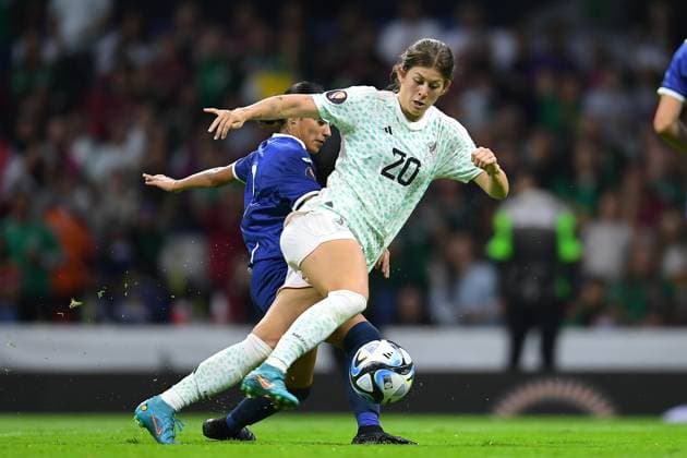 RECORD DATE NOT STATED CONCACAF Womens Gold Cup 2023 Mexico vs Puerto Rico Nicolette Hernandez of Mexico during the game Mexico (Mexican national team, Nationalteam vs Puerto Rico, corresponding to League A of the Group Stage Qualifiers for the CONCACAF Womens Gold Cup, at Azteca Stadium, on September 22, 2023. <br><br> Nicolette Hernandez de Mexico durante el partido Mexico (Seleccion Nacional Mexicana) vs Puerto Rico, correspondiente a la Liga A de la Fase grupos Clasificatorio a la Copa Oro Femenina de la CONCACAF, el el Estadio Azteca, el 22 de Septiembre de 2023. CIUDAD DE MEXICO CDMX MEXICO  Copyright: xAdrianxMaciasx 20230922223813_CWGC_23_MEX_PUR_HERNANDEZ146