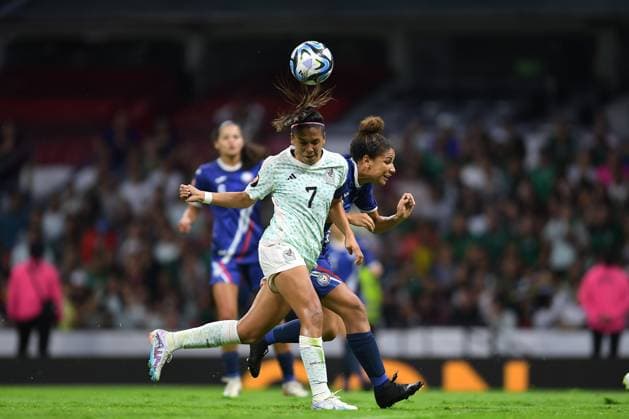 RECORD DATE NOT STATED CONCACAF Womens Gold Cup 2023 Mexico vs Puerto Rico Maria Sanchez of Mexico during the game Mexico (Mexican national team, Nationalteam vs Puerto Rico, corresponding to League A of the Group Stage Qualifiers for the CONCACAF Womens Gold Cup, at Azteca Stadium, on September 22, 2023. <br><br> Maria Sanchez de Mexico durante el partido Mexico (Seleccion Nacional Mexicana) vs Puerto Rico, correspondiente a la Liga A de la Fase grupos Clasificatorio a la Copa Oro Femenina de la CONCACAF, el el Estadio Azteca, el 22 de Septiembre de 2023. CIUDAD DE MEXICO CDMX MEXICO  Copyright: xAdrianxMaciasx 20230922225511_CWGC_23_MEX_PUR_SANCHEZ169