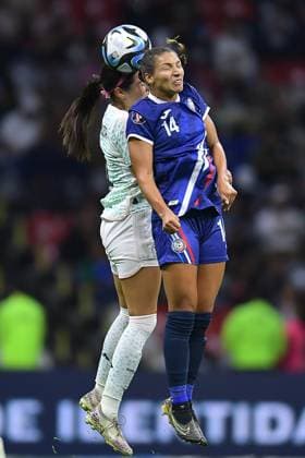 RECORD DATE NOT STATED CONCACAF Womens Gold Cup 2023 Mexico vs Puerto Rico Jullienne Aguilera of Puerto Rico during the game Mexico (Mexican national team, Nationalteam vs Puerto Rico, corresponding to League A of the Group Stage Qualifiers for the CONCACAF Womens Gold Cup, at Azteca Stadium, on September 22, 2023. <br><br> Jullienne Aguilera de Puerto Rico durante el partido Mexico (Seleccion Nacional Mexicana) vs Puerto Rico, correspondiente a la Liga A de la Fase grupos Clasificatorio a la Copa Oro Femenina de la CONCACAF, el el Estadio Azteca, el 22 de Septiembre de 2023. CIUDAD DE MEXICO CDMX MEXICO  Copyright: xAdrianxMaciasx 20230922225514_CWGC_23_MEX_PUR_AGUILERA167