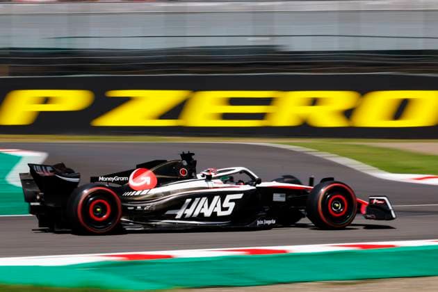 23rd September 2023; Suzuka Circuit, Suzuka, Japan; 2023 Formula 1 Lenovo Japanese Grand Prix; Qualifying Day; Number 20 Haas driver Kevin Magnussen during practice 3 at the Japanese Formula 1  ActionPlus12556171 StephenxBlackberry