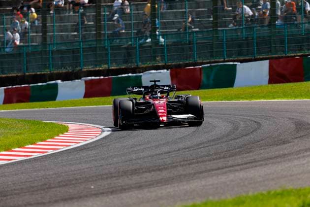 23rd September 2023; Suzuka Circuit, Suzuka, Japan; 2023 Formula 1 Lenovo Japanese Grand Prix; Qualifying Day; Number 77 Alfa Romeo driver Valtteri Bottas during practice 3 at the Japanese Formula 1  ActionPlus12556187 StephenxBlackberry