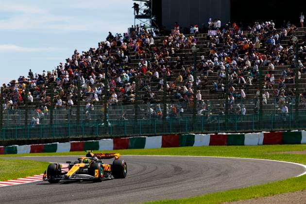 23rd September 2023; Suzuka Circuit, Suzuka, Japan; 2023 Formula 1 Lenovo Japanese Grand Prix; Qualifying Day; Number 4 McLaren driver Lando Norris during practice 3 at the Japanese Formula 1  ActionPlus12556189 StephenxBlackberry