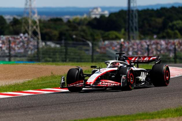 23rd September 2023; Suzuka Circuit, Suzuka, Japan; 2023 Formula 1 Lenovo Japanese Grand Prix; Qualifying Day; Number 20 Haas driver Kevin Magnussen during practice 3 at the Japanese Formula 1  ActionPlus12556194 StephenxBlackberry
