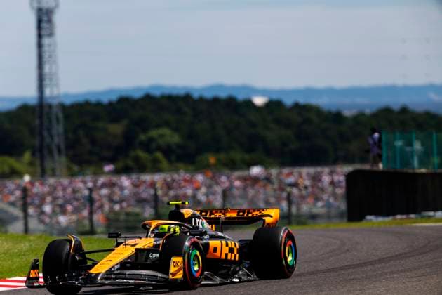 23rd September 2023; Suzuka Circuit, Suzuka, Japan; 2023 Formula 1 Lenovo Japanese Grand Prix; Qualifying Day; Number 4 McLaren driver Lando Norris during practice 3 at the Japanese Formula 1  ActionPlus12556195 StephenxBlackberry