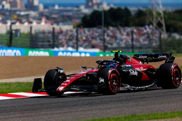 23rd September 2023; Suzuka Circuit, Suzuka, Japan; 2023 Formula 1 Lenovo Japanese Grand Prix; Qualifying Day; Number 24 Alfa Romeo driver Guanyu Zhou during practice 3 at the Japanese Formula 1  ActionPlus12556197 StephenxBlackberry