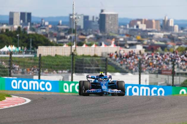 23rd September 2023; Suzuka Circuit, Suzuka, Japan; 2023 Formula 1 Lenovo Japanese Grand Prix; Qualifying Day; Number 10 Alpine driver Pierre Gasly during practice 3 at the Japanese Formula 1  ActionPlus12556198 StephenxBlackberry