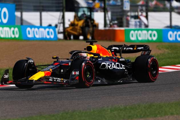 23rd September 2023; Suzuka Circuit, Suzuka, Japan; 2023 Formula 1 Lenovo Japanese Grand Prix; Qualifying Day; Number 1 Red Bull driver Max Verstappen during practice 3 at the Japanese Formula 1  ActionPlus12556201 StephenxBlackberry