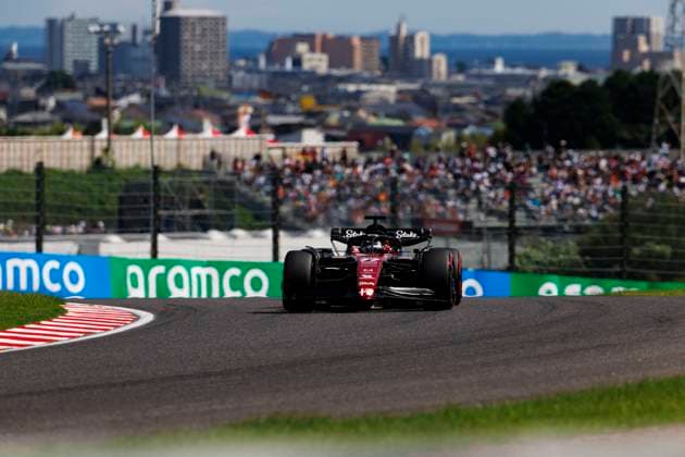 23rd September 2023; Suzuka Circuit, Suzuka, Japan; 2023 Formula 1 Lenovo Japanese Grand Prix; Qualifying Day; Number 77 Alfa Romeo driver Valtteri Bottas during practice 3 at the Japanese Formula 1  ActionPlus12556208 StephenxBlackberry