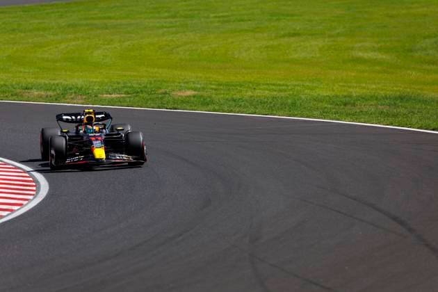 23rd September 2023; Suzuka Circuit, Suzuka, Japan; 2023 Formula 1 Lenovo Japanese Grand Prix; Qualifying Day; Number 11 Red Bull driver Sergio Perez during practice 3 at the Japanese Formula 1  ActionPlus12556219 StephenxBlackberry