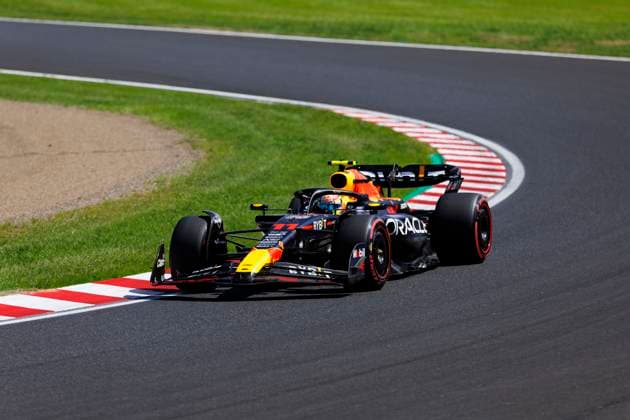 23rd September 2023; Suzuka Circuit, Suzuka, Japan; 2023 Formula 1 Lenovo Japanese Grand Prix; Qualifying Day; Number 11 Red Bull driver Sergio Perez during practice 3 at the Japanese Formula 1  ActionPlus12556220 StephenxBlackberry