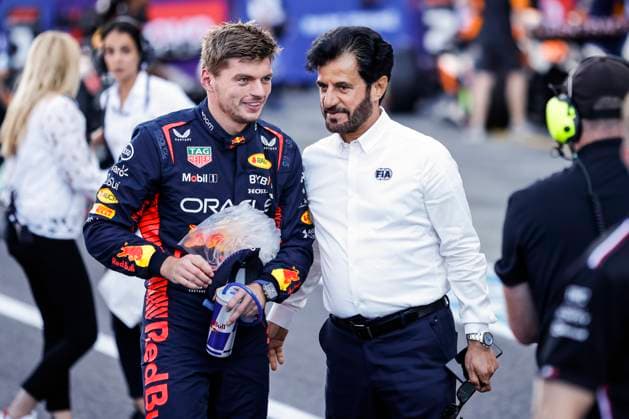 VERSTAPPEN Max (ned), Red Bull Racing RB19, portrait BEN SULAYEM Mohammed (uae), President of the FIA, portrait during the 2023 Formula 1 Lenovo Japanese Grand Prix, 16th round of the 2023 Formula One World Championship, WM, Weltmeisterschaft from September 22 to 24, 2023 on the Suzuka International Racing Course, in Suzuka - F1 - JAPANESE GRAND PRIX 2023 DPPI Panoramic  00123036__R5_0697