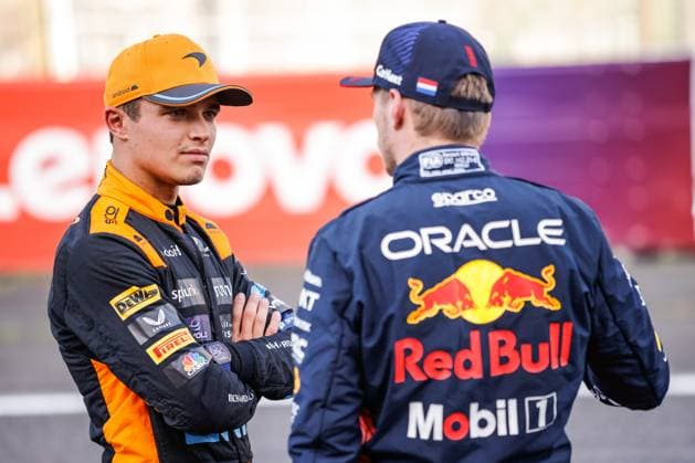 4 Lando Norris GBR, McLaren F1 Team , 1 Max Verstappen NLD, Oracle Red Bull Racing , F1 Grand Prix of Japan at Suzuka International Racing Course on September 23, 2023 in Suzuka, Japan Photo by HOCH ZWEI Suzuka Japan