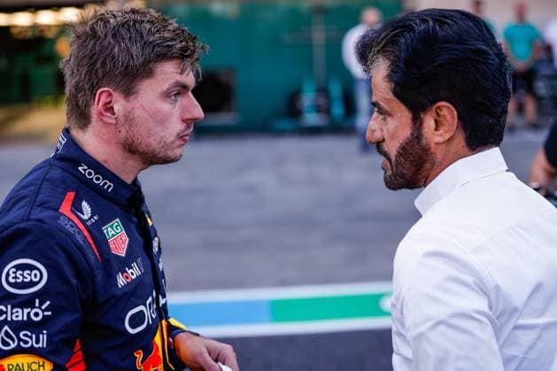 1 Max Verstappen NLD, Oracle Red Bull Racing , Mohammed Ben Sulayem UAE, FIA President , F1 Grand Prix of Japan at Suzuka International Racing Course on September 23, 2023 in Suzuka, Japan Photo by HOCH ZWEI Suzuka Japan