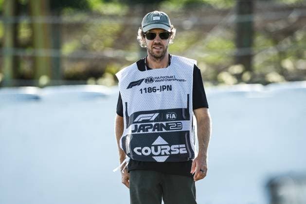 Formula 1, Japanese GP in Suzuka - Sebastian Vettel on the sidelines