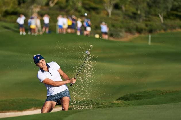September 23, 2023, Malaga, Spain: ANNA NORDQVIST of Europe Team in action during the Solheim Cup 2023 in Finca Cortesin at Estepona. Malaga Spain - ZUMAa181 20230923_zaa_a181_025 Copyright: xJoaquinxCorcherox