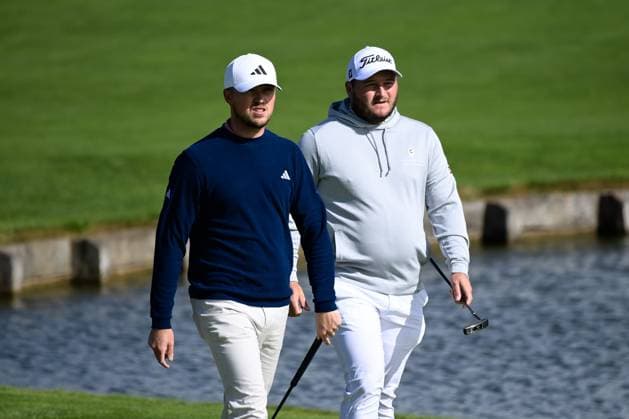 Golf, Cazoo Open de France in Saint-Quentin-en-Yvelines Richard Mansell ( ENG ) - Zander Lombard ( SAF ) GOLF : Cazoo Open de France - St Quentin en Yvelines - 23 09 2023 FedericoPestellini Panoramic 