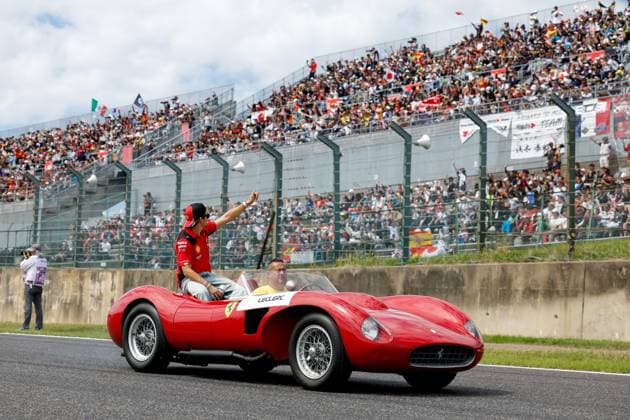 LECLERC Charles (mco), Scuderia Ferrari SF-23, portrait during the 2023 Formula 1 Lenovo Japanese Grand Prix, 16th round of the 2023 Formula One World Championship, WM, Weltmeisterschaft from September 22 to 24, 2023 on the Suzuka International Racing Course, in Suzuka - F1 - JAPANESE GRAND PRIX 2023 - RACE DPPI Panoramic  00123037_F12023GP17JAP_JK182196