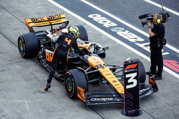 4 Lando Norris GBR, McLaren F1 Team , 81 Oscar Piastri AUS, McLaren F1 Team , F1 Grand Prix of Japan at Suzuka International Racing Course on September 24, 2023 in Suzuka, Japan Photo by HOCH ZWEI Suzuka Japan