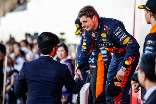 VERSTAPPEN Max (ned), Red Bull Racing RB19, portrait BEN SULAYEM Mohammed (uae), President of the FIA, portrait during the 2023 Formula 1 Lenovo Japanese Grand Prix, 16th round of the 2023 Formula One World Championship, WM, Weltmeisterschaft from September 22 to 24, 2023 on the Suzuka International Racing Course, in Suzuka - F1 - JAPANESE GRAND PRIX 2023 - RACE DPPI Panoramic  00123037__R3_8218
