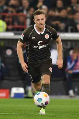 GER 2 FBL, FC St Pauli vs FC Schalke 04 23 09 2023, Millerntorstadion, Hamburg, GER 2 FBL, FC St Pauli vs FC Schalke 04, in picture single action portrait Johannes Eggestein Pauli 11 nordphotoxGmbH xWitke nph00002