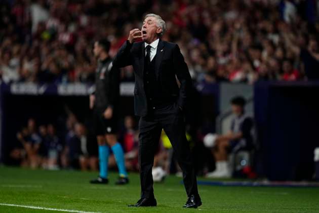 Atletico Madrid v Real Madrid CF - LaLiga EA Sports Carlo Ancelotti head coach of Real Madrid during the LaLiga EA Sports match between Atletico Madrid and Real Madrid CF at Civitas Metropolitano Stadium on September 24, 2023 in Madrid, Spain. Madrid Spain  Copyright: xJosexBretonx originalFilename:breton-atletico230924_npuL5.jpg
