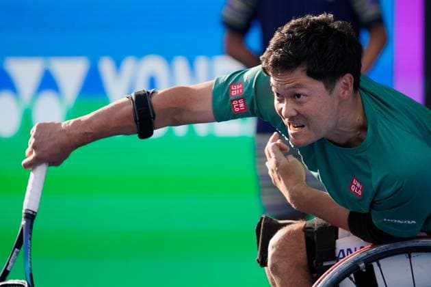 Shingo Kunieda (JPN), SEPTEMBER 24, 2023 - Tennis : Exhibition Match at Ariake Tennis Forest Park during YONEX Tennis Festival with TORAY PPO TENNIS in Tokyo, Japan. Noxthirdxpartyxsales  (230310051)