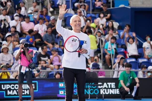 Martina Navratilova (USA), SEPTEMBER 24, 2023 - Tennis : Exhibition Match at Ariake Tennis Forest Park during YONEX Tennis Festival with TORAY PPO TENNIS in Tokyo, Japan. Noxthirdxpartyxsales  (230310058)